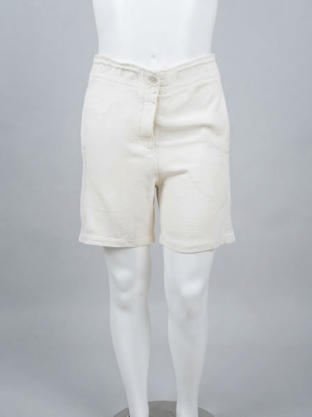 Alexander Wang Women Eggshell Textured Drawstring Shorts NWT Sz 4 Fits XL 14/16